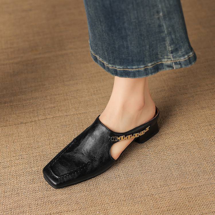 Vyla | Mules in Vera Pelle