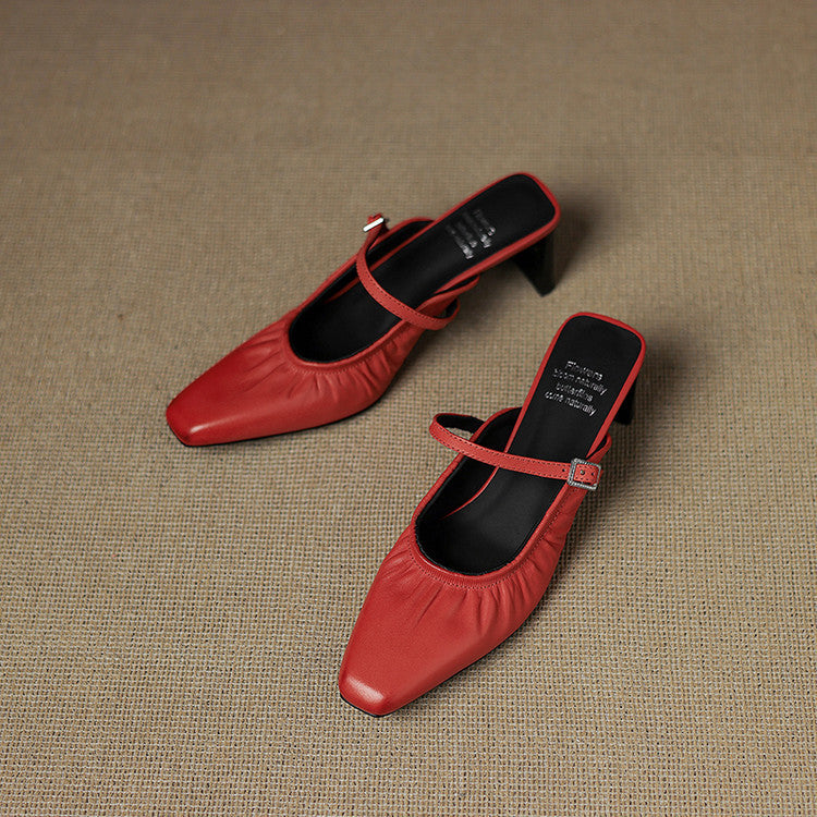 Vanya | Mule Mary Jane Arricciato