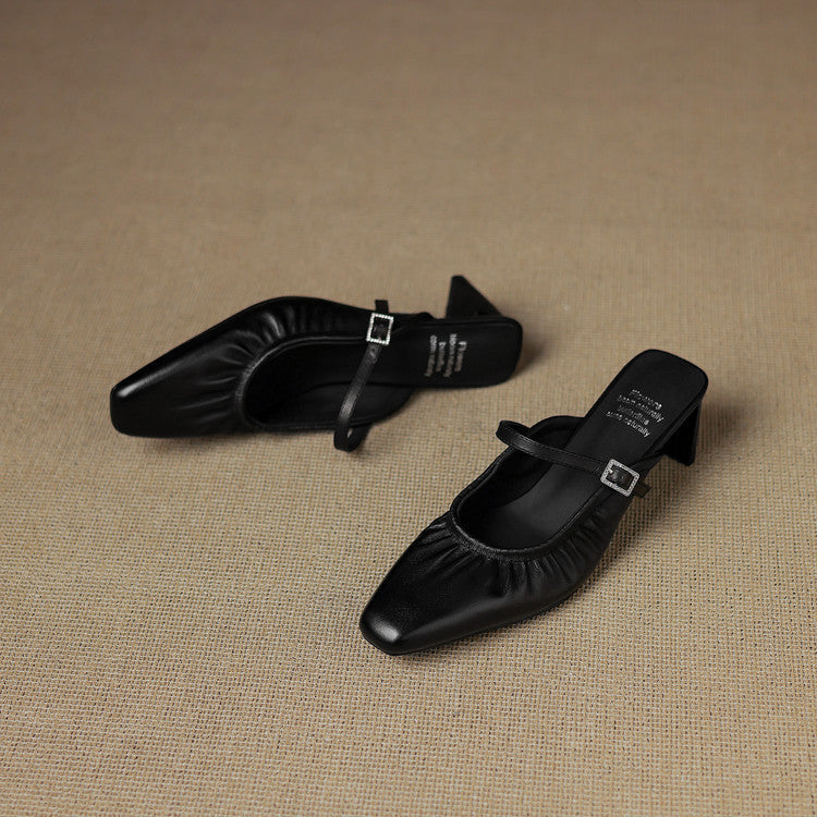 Vanya | Mule Mary Jane Arricciato