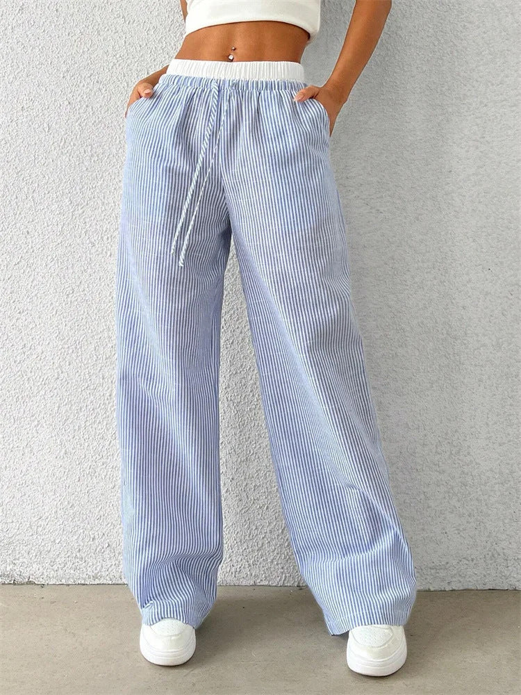 Pantaloni Comodi a Righe Juliette