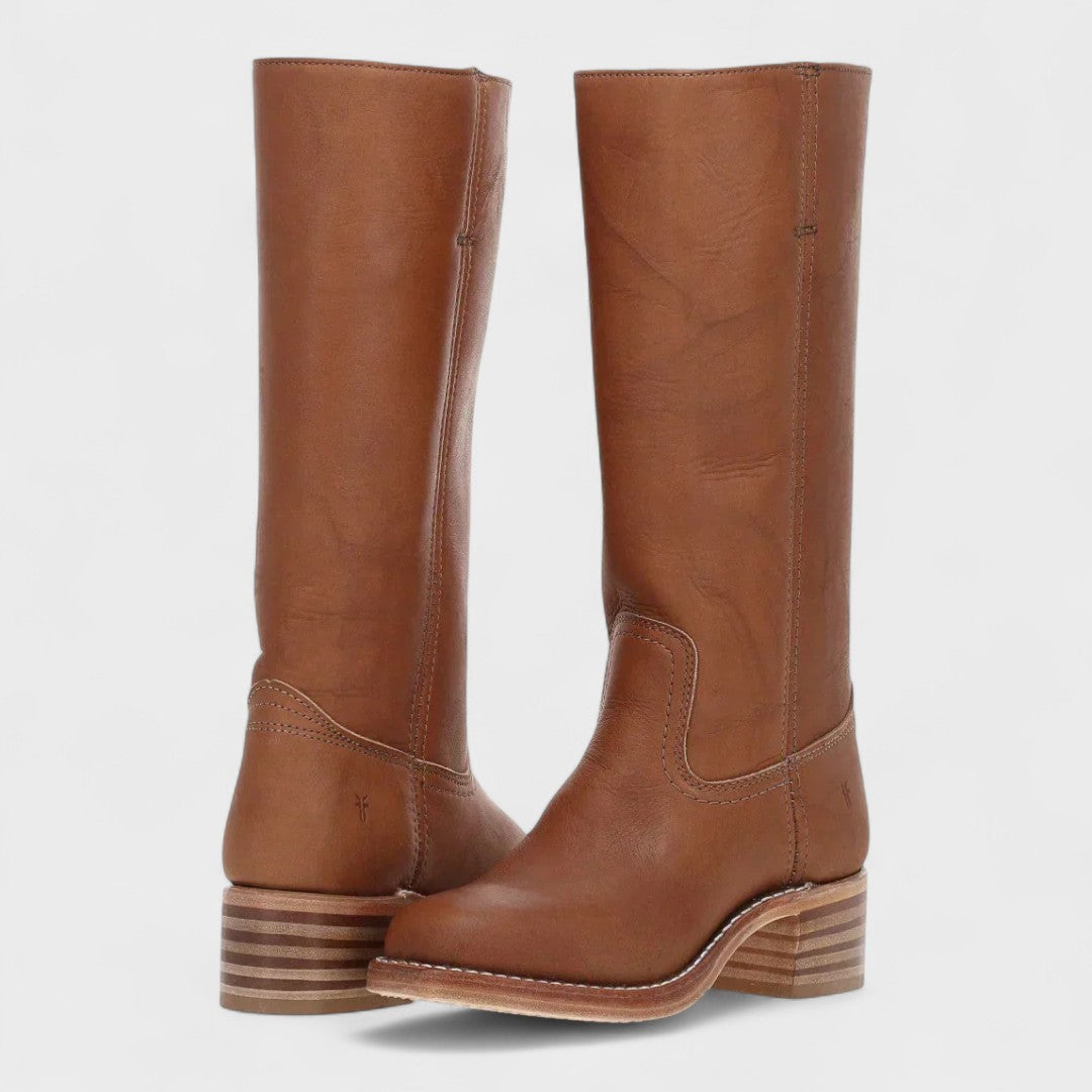 Rhonda™ | Stivali Alti in Pelle