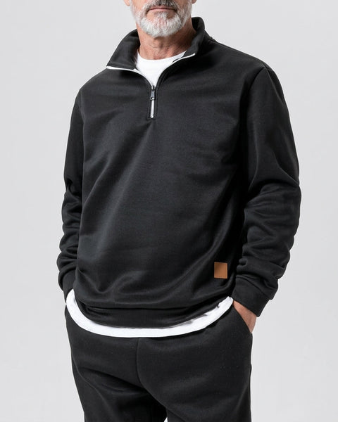 Blake Pullover con Zip a Quarto