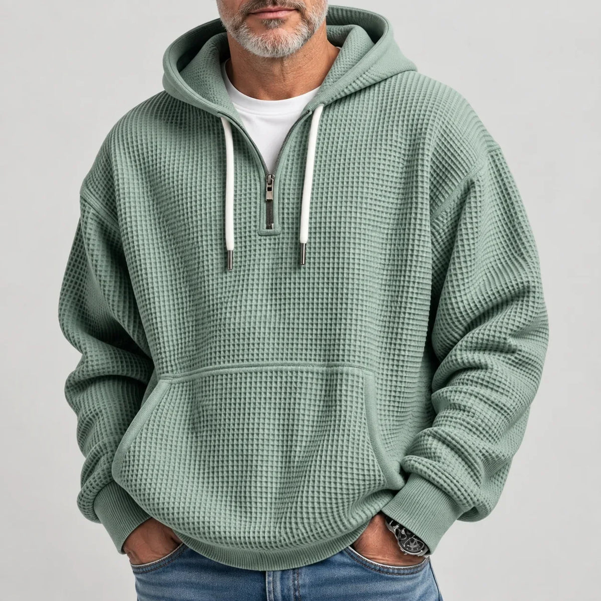 Felpa con Cappuccio Texturizzata Roland