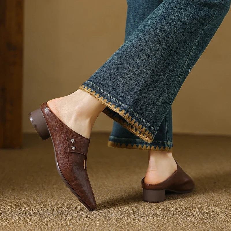 Olga | Mules in Vera Pelle