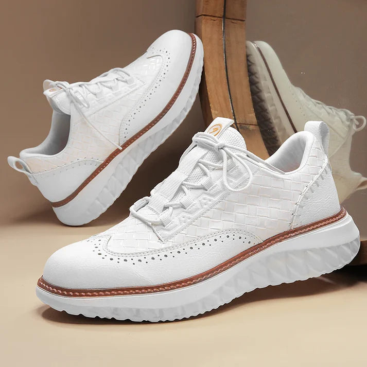 Vittorio — Sneaker Oxford in Pelle Intrecciata
