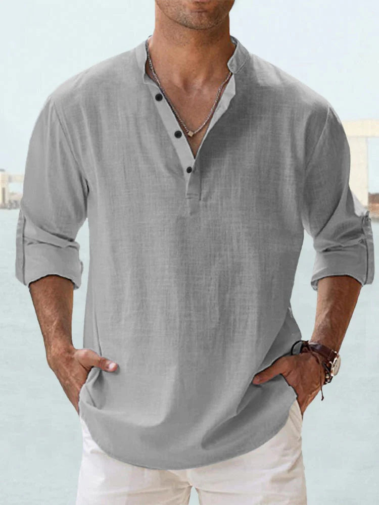 Lino — Camicia Estiva col Coreana