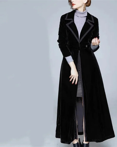 Seraphina | Cappotto largo in velluto