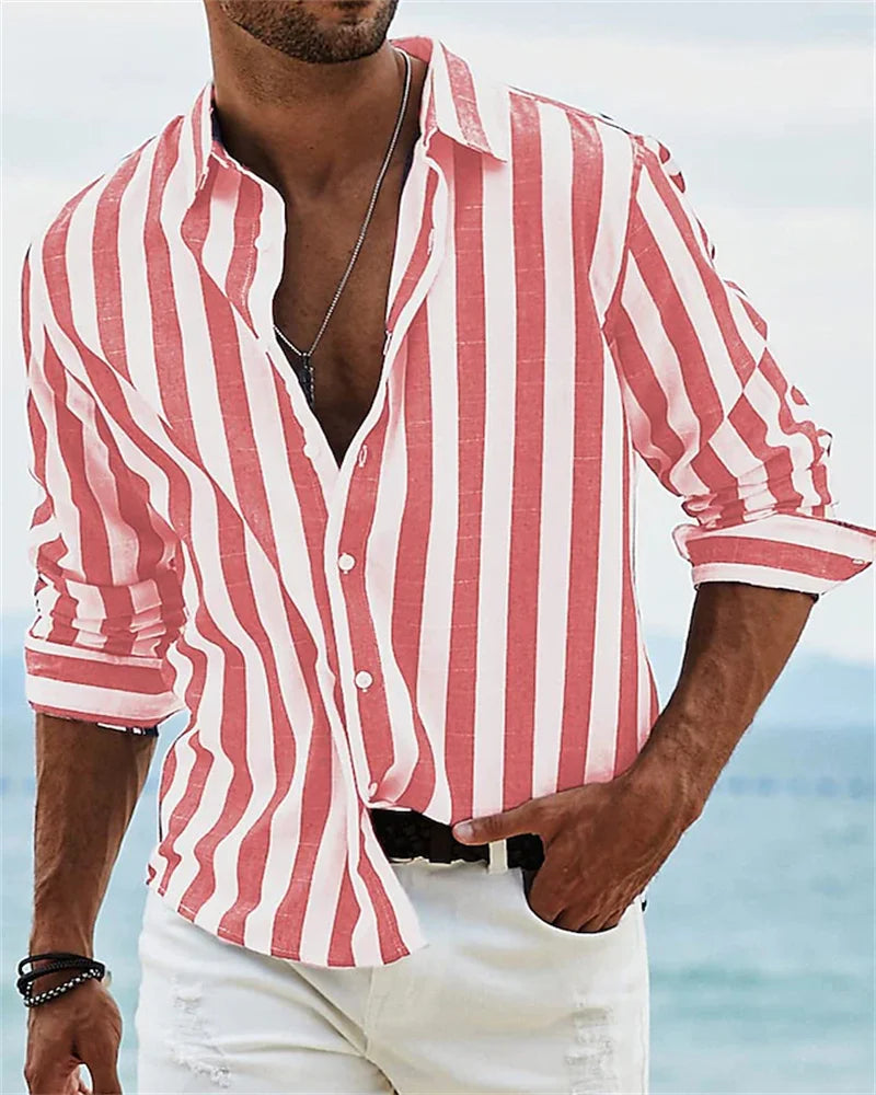 Camicia a Righe Estiva – Vestibilità Rilassata