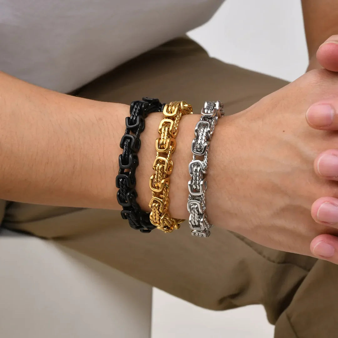 Bracciale a maglie Silvano