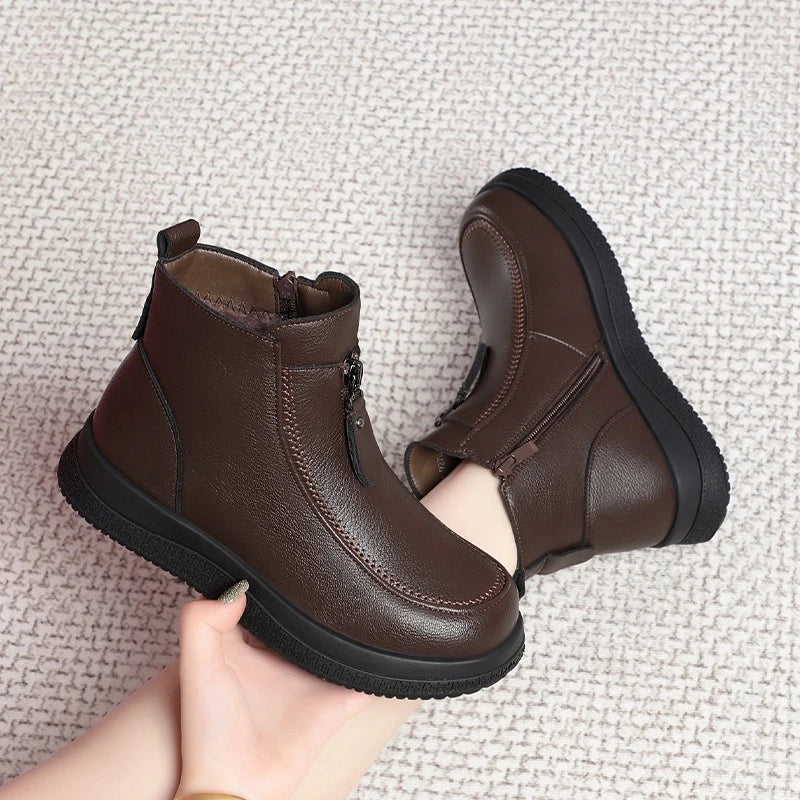Marigold™ | Stivali Comfort con Fodera in Pile e Zip