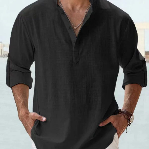 Lino — Camicia Estiva col Coreana