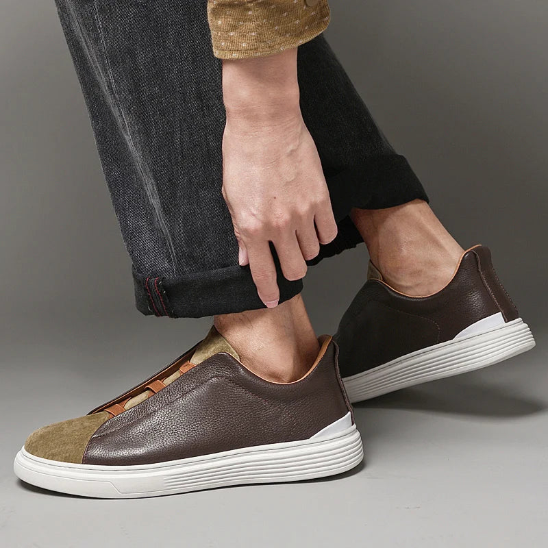 Matteo — Slip-On in Camoscio e Pelle