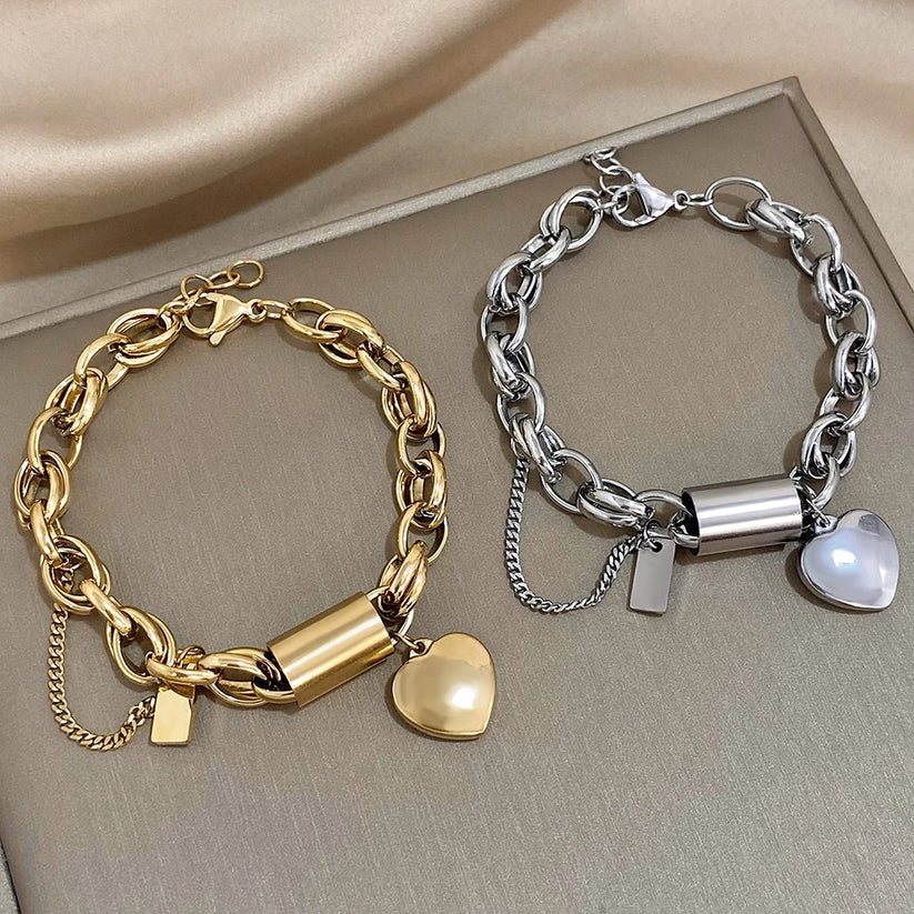 Bracciale Charm Cuore D'Oro