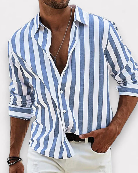 Camicia a Righe Estiva – Vestibilità Rilassata