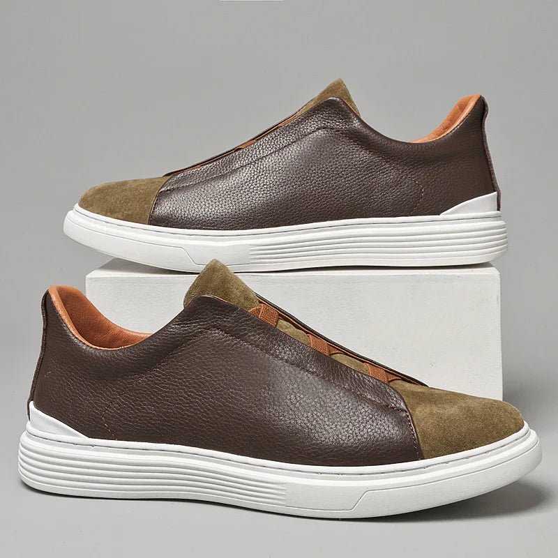 Matteo — Slip-On in Camoscio e Pelle