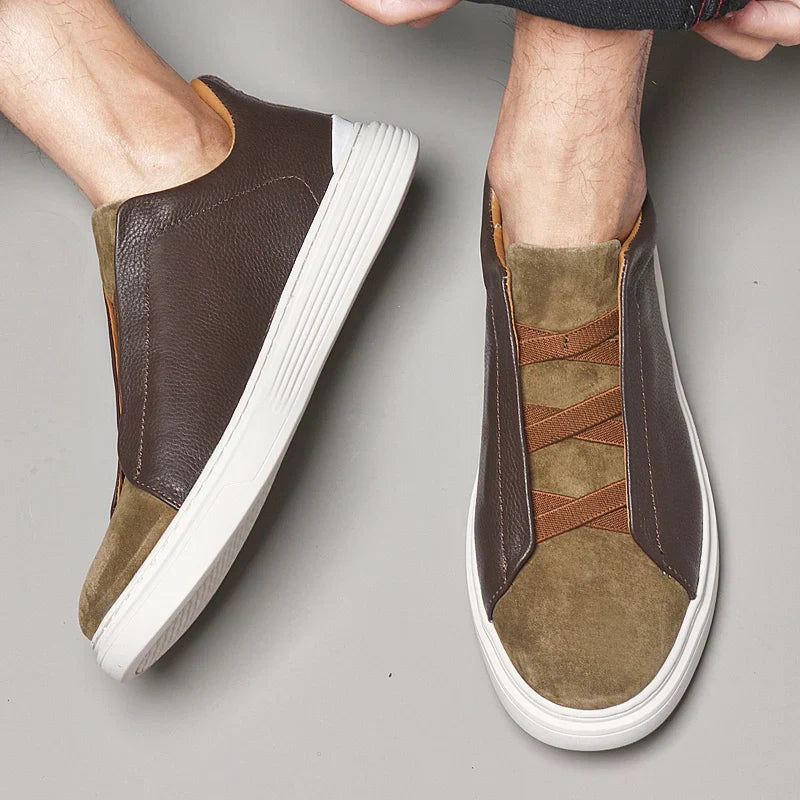 Matteo — Slip-On in Camoscio e Pelle