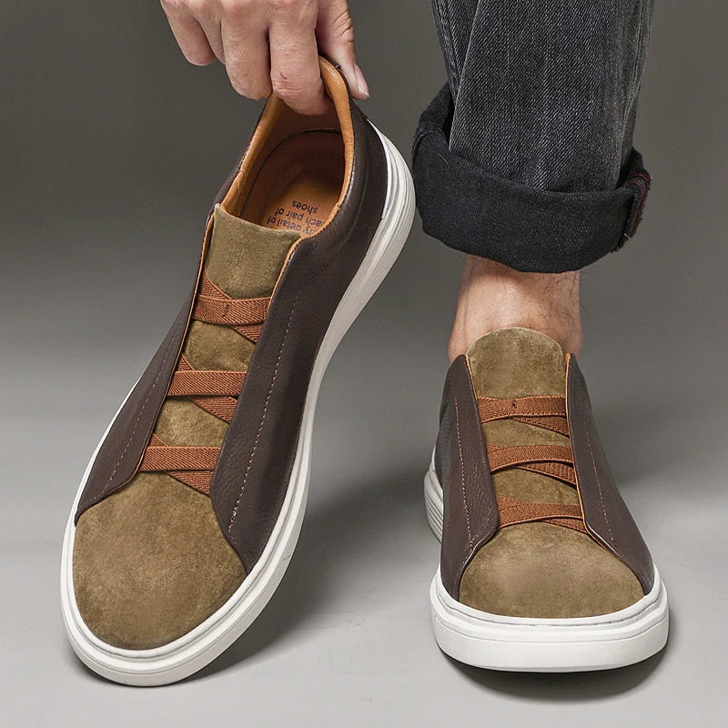 Matteo — Slip-On in Camoscio e Pelle