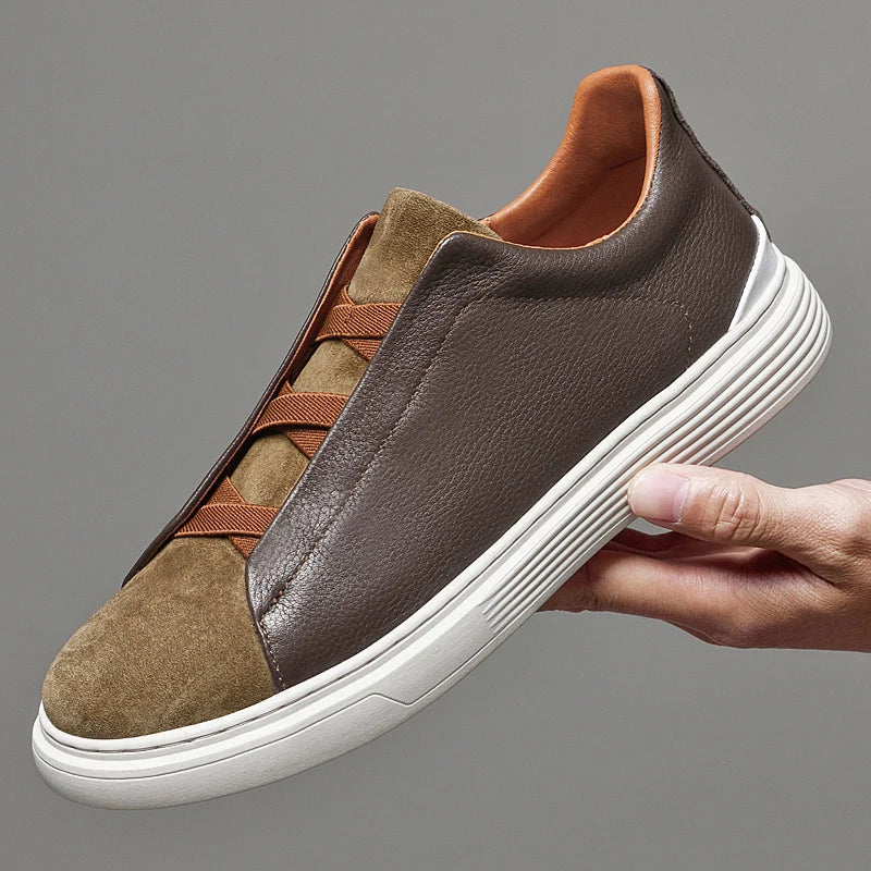 Matteo — Slip-On in Camoscio e Pelle