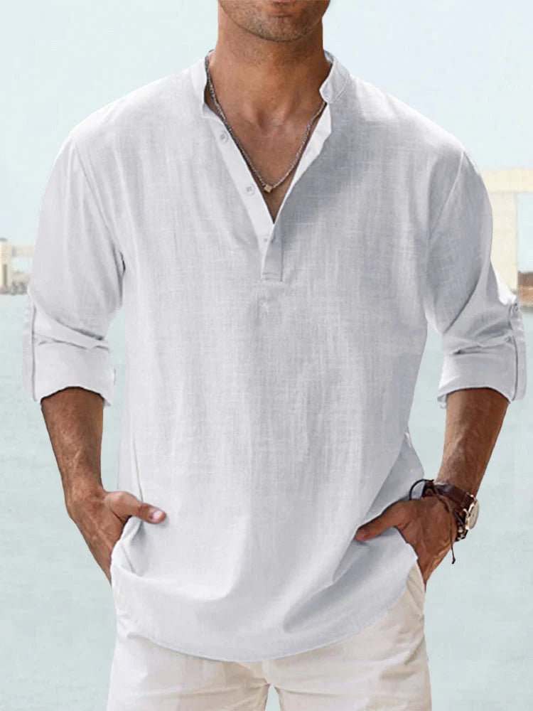 Lino — Camicia Estiva col Coreana