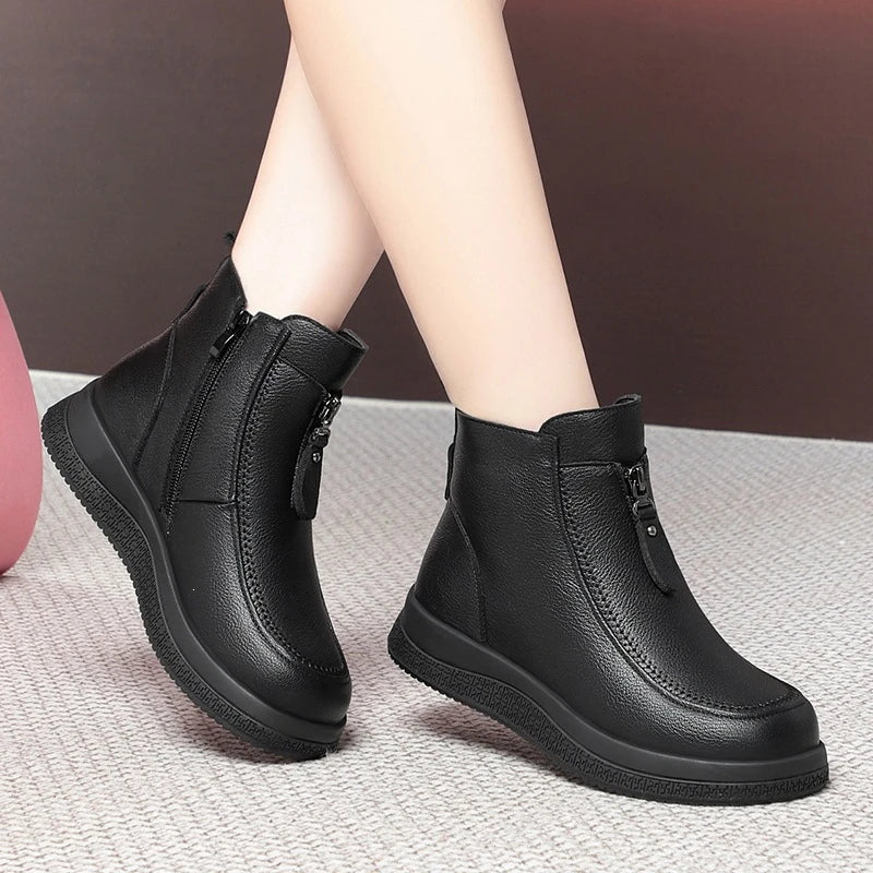 Marigold™ | Stivali Comfort con Fodera in Pile e Zip