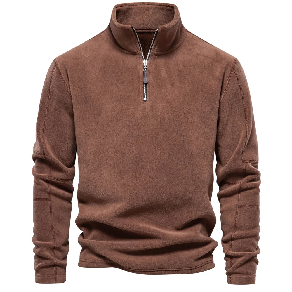 Pullover Norman con Zip a 1/4