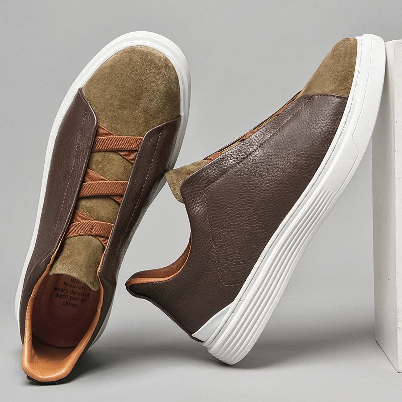 Matteo — Slip-On in Camoscio e Pelle