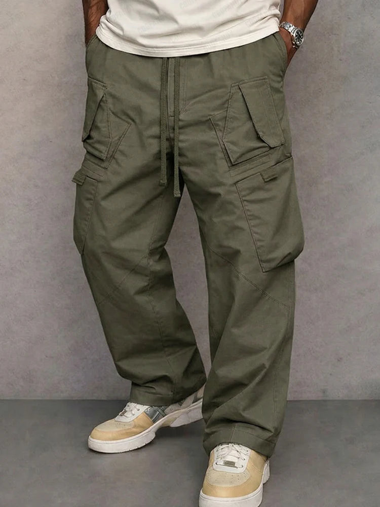Pantaloni cargo a gamba dritta