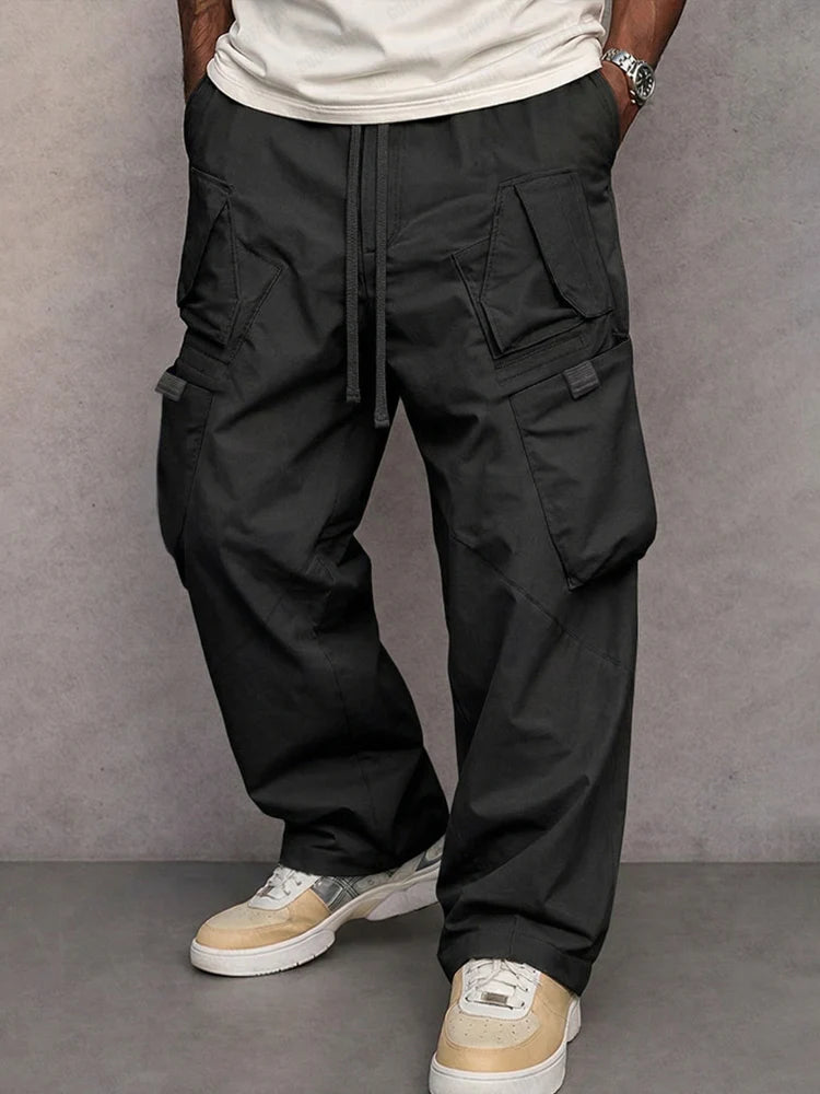 Pantaloni cargo a gamba dritta