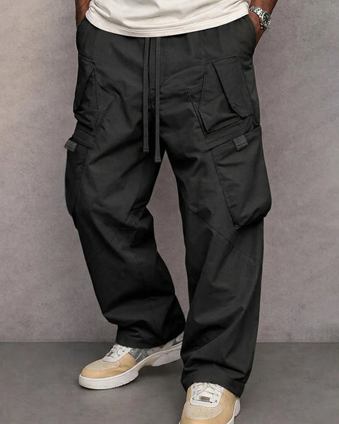 Pantaloni cargo a gamba dritta