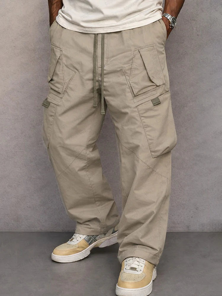 Pantaloni cargo a gamba dritta