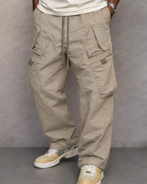 Pantaloni cargo a gamba dritta