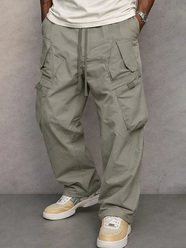 Pantaloni cargo a gamba dritta