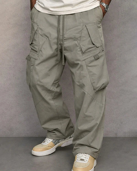 Pantaloni cargo a gamba dritta