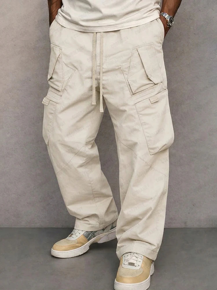 Pantaloni cargo a gamba dritta