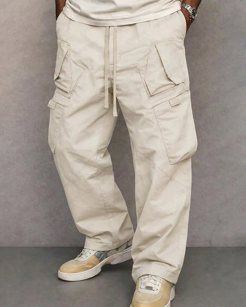 Pantaloni cargo a gamba dritta