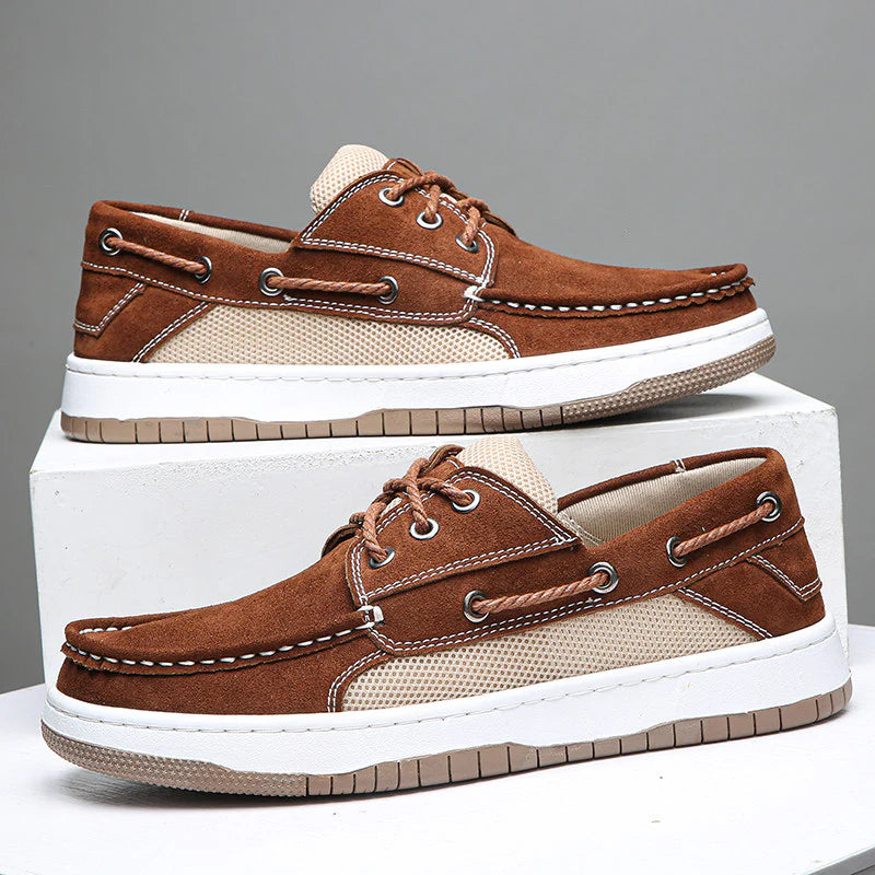 Scarpa Nautica in Camoscio – Suola Comfort Estiva