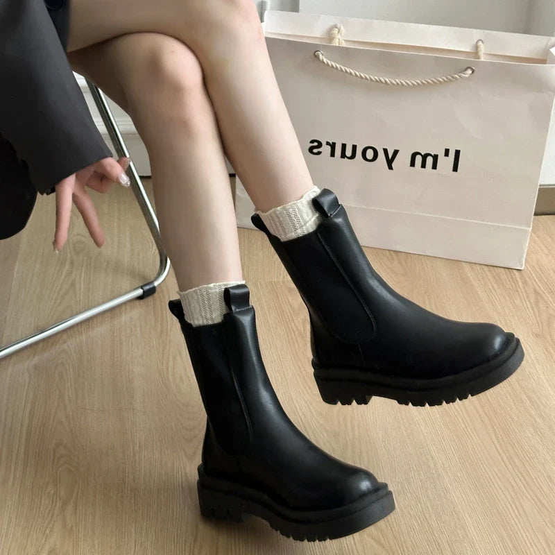 Ophelia™ | Stivaletti Chelsea con Suola Spessa