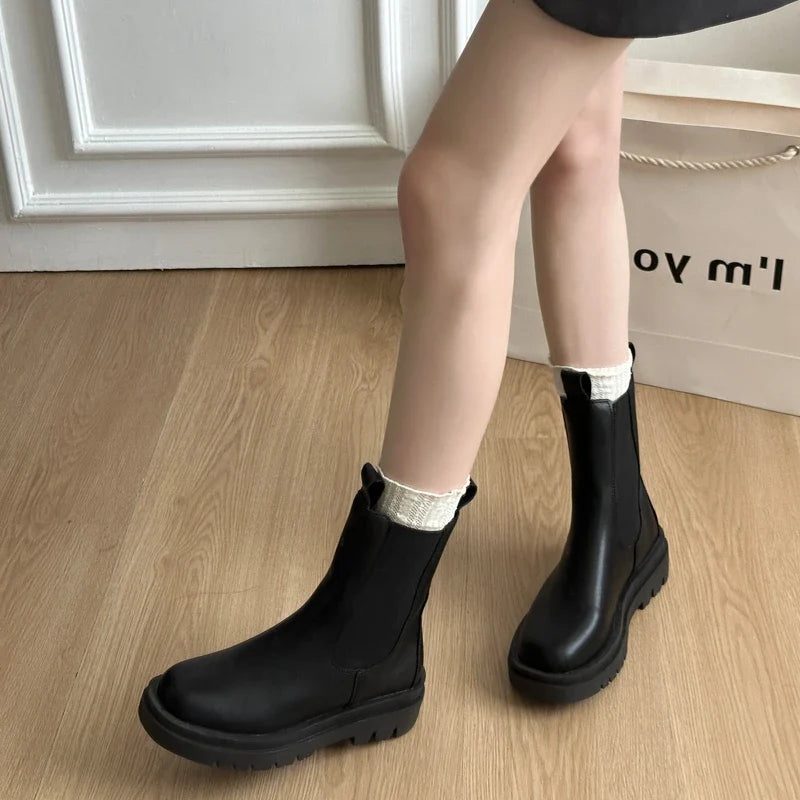 Ophelia™ | Stivaletti Chelsea con Suola Spessa