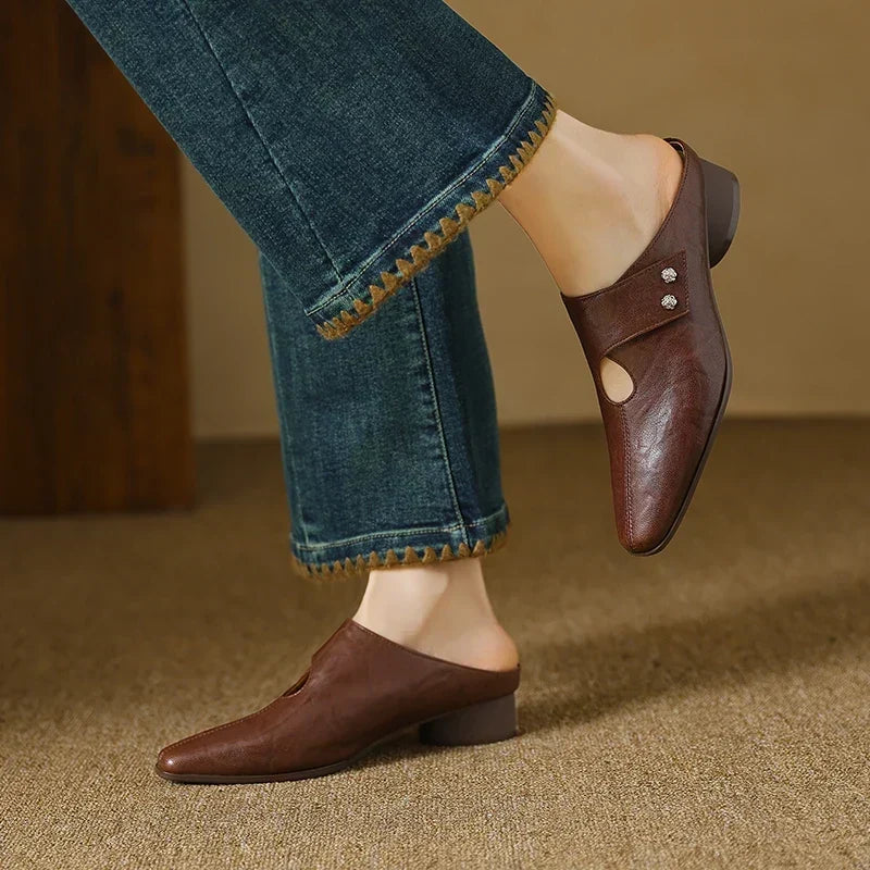 Olga | Mules in Vera Pelle