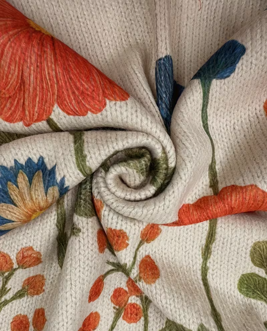 Angela™ | Cardigan Zip a Fiori Selvatici