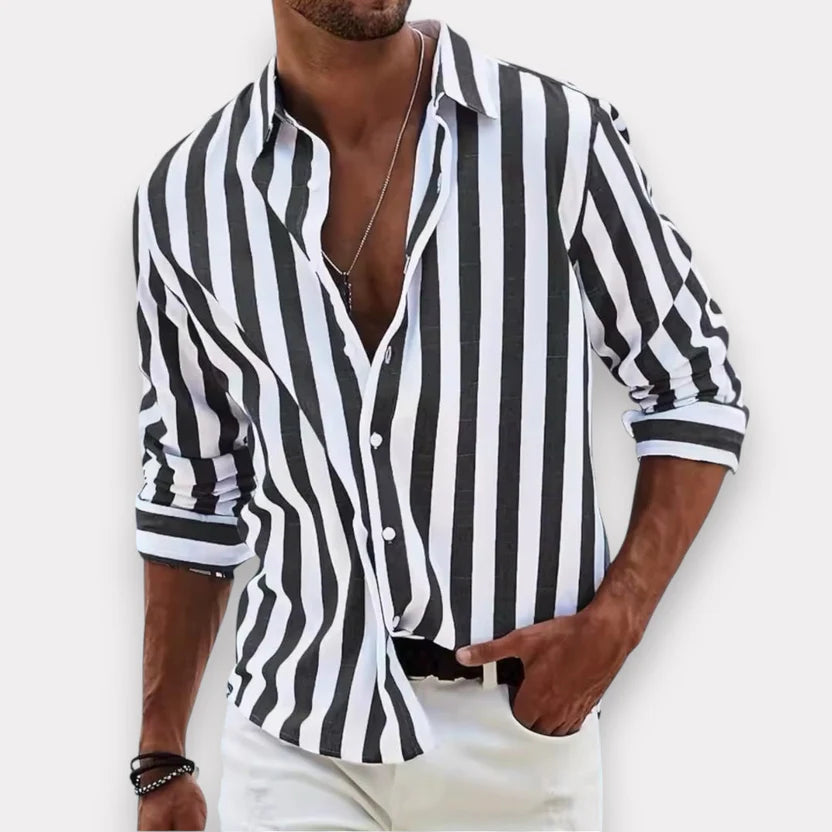 Camicia a Righe Estiva – Vestibilità Rilassata