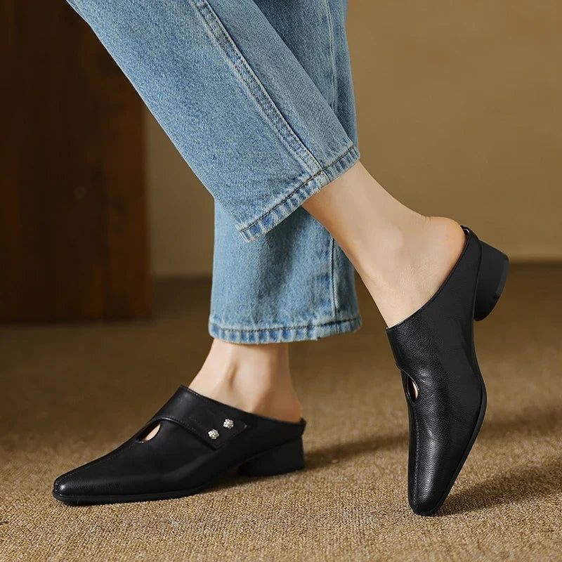 Olga | Mules in Vera Pelle