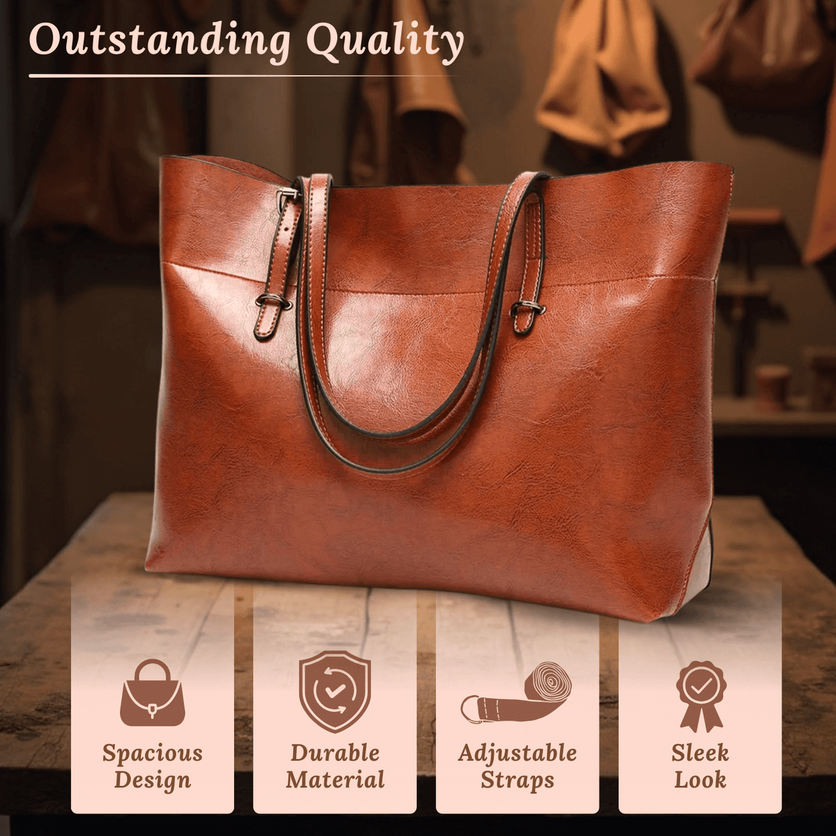 Borsa Essenziale Sleek di Francesca | Tote Bag