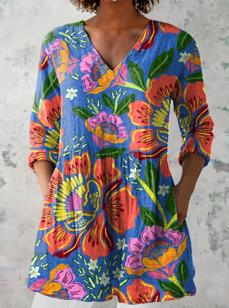 Blythe | Blusa Lunga con Scollatura a V