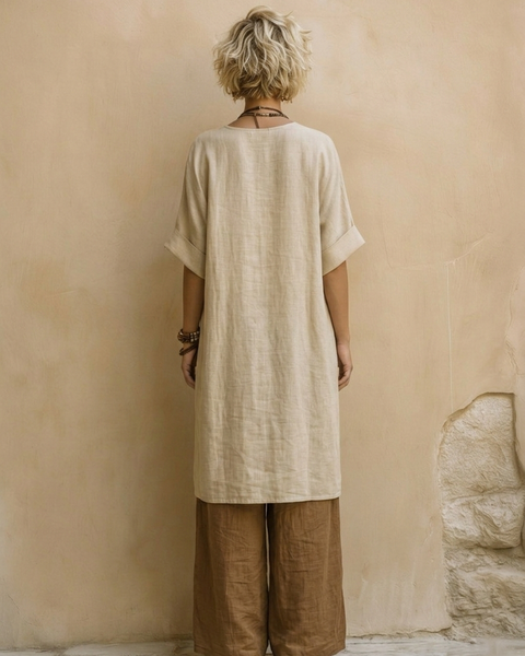 Valentina | Completo Bohemien Lungo Ricamato