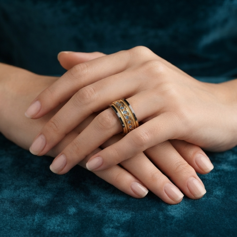 Anello Vintage Golden Infinity