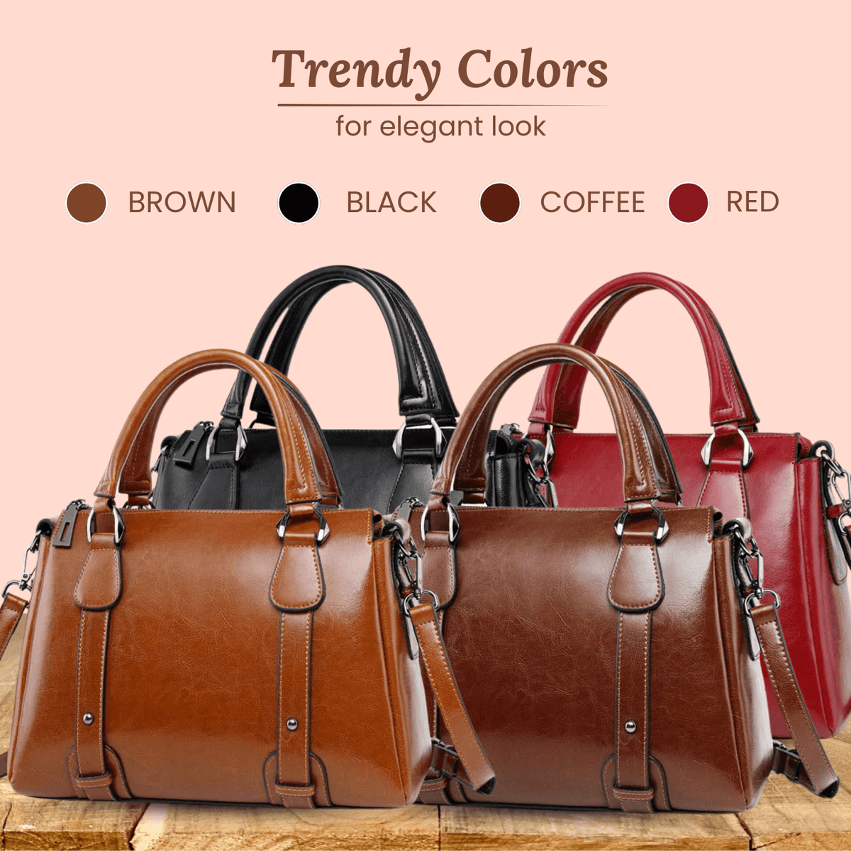 Borsa a Spalla Valeria Top-Zip