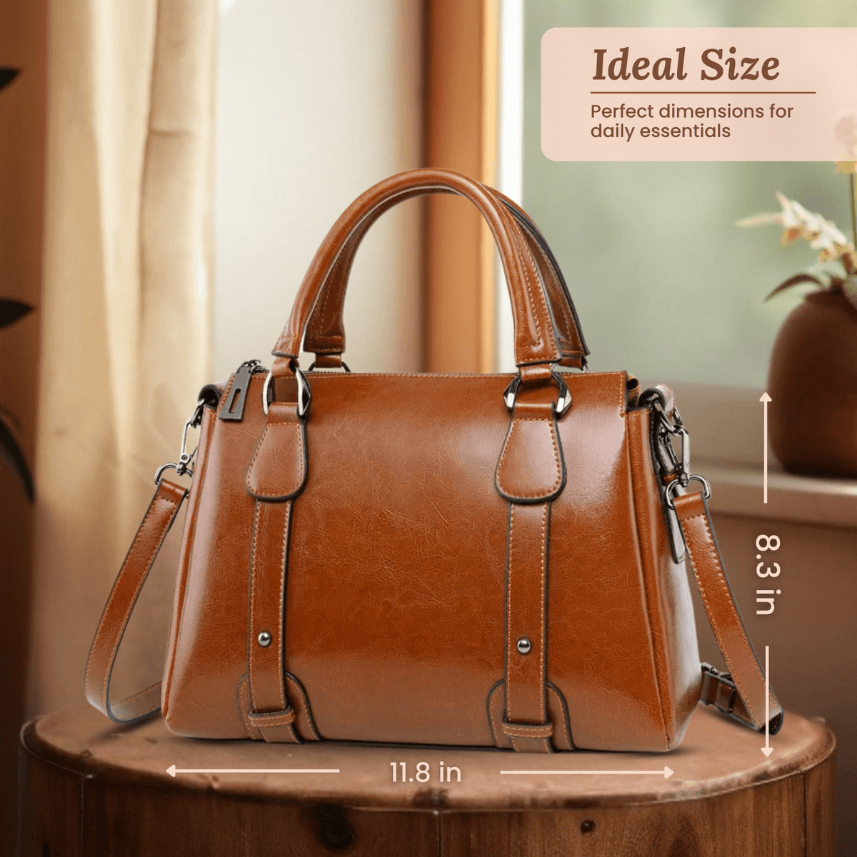 Borsa a Spalla Valeria Top-Zip