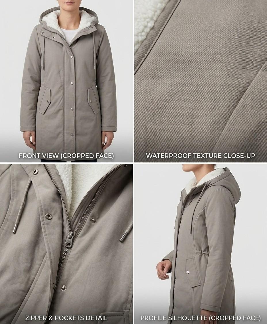 Marjorie™ | Cappotto Impermeabile con Capuccio e Confortevole