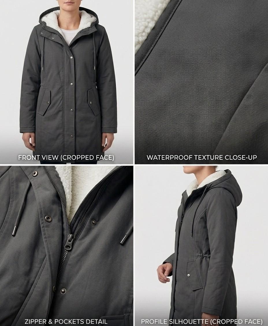 Marjorie™ | Cappotto Impermeabile con Capuccio e Confortevole